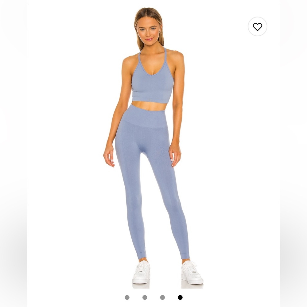 SET Active Lavender Blue Seamless High-Waist Leggings